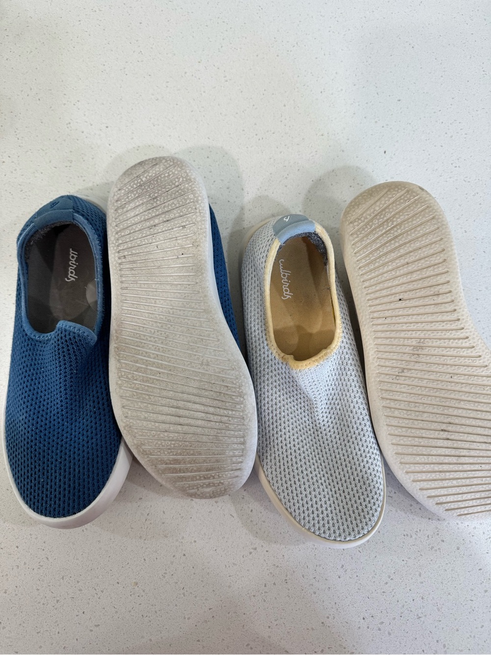 allbirds Slip-On Sneakers in Blue and Light Gray